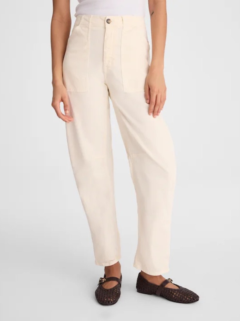 MADEWELL The Darted Barrel-Leg Utility Pant, Size 26